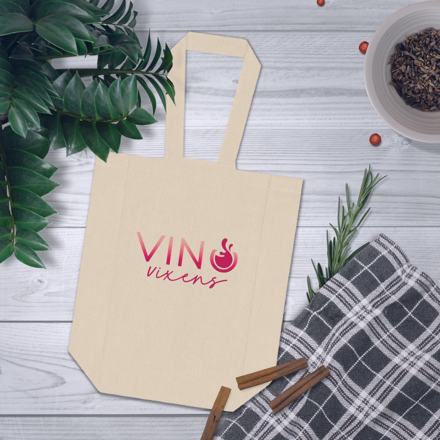 Vixen Wine Tote Bag