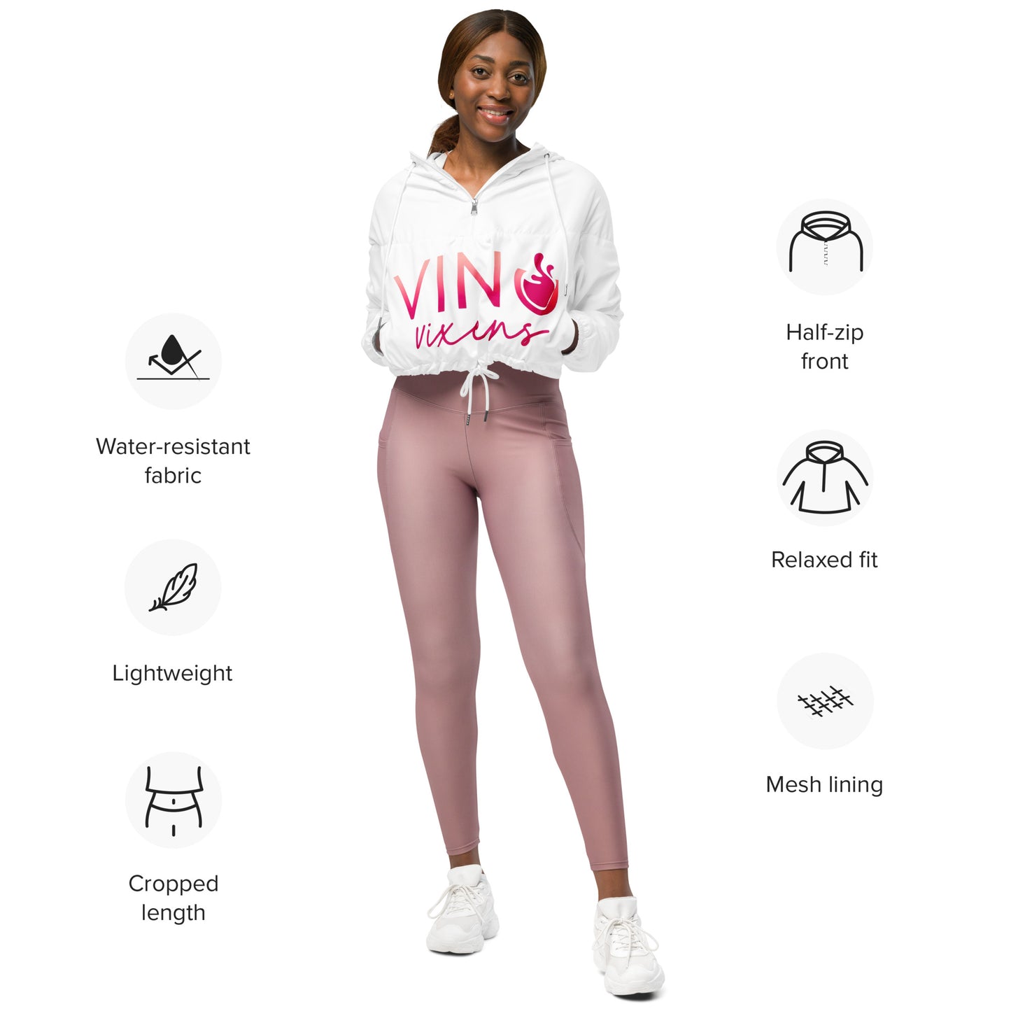 Vixen cropped windbreaker